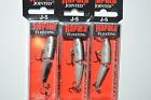 3 lures rapala jointed j-5 j05 s silver floating minnow lure 2