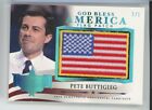 Pete Buttigieg Decision 2020 God Bless American Flag Patch Platinum #1/1