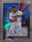 New Listing2021 Topps Finest William Contreras RC Auto Rookie Blue Refractor /150 #FA-WC