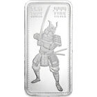 10 oz Golden State Mint Silver Bar Samurai .999 Fine