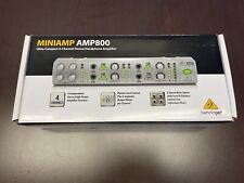 Behringer Mini Amp800 4 Channel Stereo Headphone Amplifier Ultra-Compact with PS