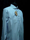 Shiloh Mens Western Cowboy Shirt Frontier Classics blue pin stripe style SMALL