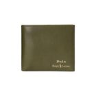 Polo Ralph Lauren Mens LWG Leather BiFold Billfold Wallet (Green)