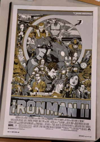 Mondo Tyler Stout Art Iron Man 2 Variant Marvel Comics 24 x 36 Screen Print