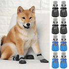 4pcs Pet Dog Rain Snow Boots Socks Cotton Shoes Waterproof Non-slip Footwear