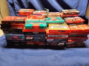 New ListingBlank Cassette Tapes Lot Of 120 Sony. Maxell, Tdk, Fuji All Sealed 60-90 Mins