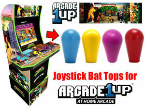 Arcade1up TMNT - Solid Joystick Bat Tops UPGRADE! (Blue/Yellow/Purple/Red)