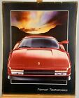 Awesome Vintage Original 1980's Ferrari Testarossa Photo Poster Cool Sports Car