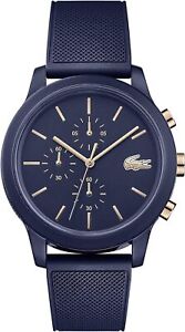 Lacoste 12.12 Chrono Men's Iconic Chronograph Quartz Watches, Blue, 44mm Case