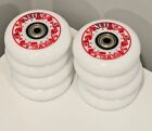 Indoor Roller Hockey Wheels - 80mm 76A - Revel / Xena - New WITH BEARINGS - 8x