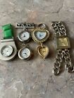 LOT OF 6 DIFFERENT  WATCH CHARMS & PINS - ONE  Majestron Ladies Watch w/ Diamond