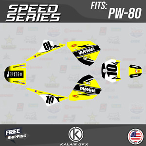 Graphics Kit for Yamaha PW80 (1990-2023) PW-80 PW 80 Speed Series - Yellow