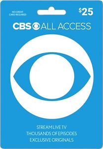 ACTIVE CBS All Access / Paramount Plus Subscription Gift Card $25 *Discounts*