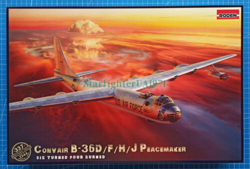 1/144 Convair B-36D /F /H /J Peacemaker (Roden 337) New April 2021