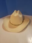 Summit Straw Long Oval Cowboy Hat Size 6 7/8