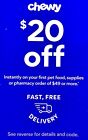 New ListingChewy $20 Off Coupon