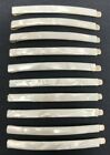 Vintage Bobby Pins Faux Mother of Pearl Made In France Lot of 10 Unused Barrette