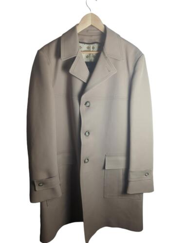 Johnny Carson Coat Men's Vintage Overcoat Trench Coat 44L