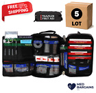Lot of 5 EverOne Survival Traveler First Aid Kit - Black
