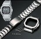 For G-SHOCK DW5600 Metal Mod Kit Steel Band&Bezel Replacements For Casio GWM5610