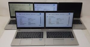 New ListingLot of (5) HP EliteBook 840 G6 Laptop Intel Core i5-8365U 1.6GHz 16GB RAM No SSD