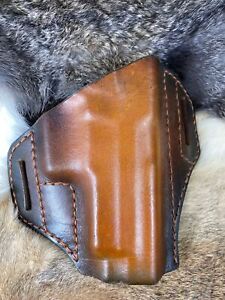 Leather Holster for Sig Sauer P365 X-Macro Pancake style leather holster No Swea