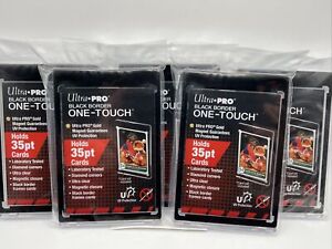 Ultra Pro One-Touch Magnetic Card Holder BLACK BORDER 35pt Point, LOT of 5