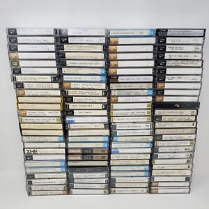 Cassette Lot of 100 with Cases (Recorded On, Maxell XL II, C90, TDK, Sony, Used)