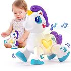 Hahaland 1 Year Old Girl Birthday Gift - Toddler Girl Toys Unicorn Toy Musical