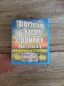 New ListingParty Tyme Karaoke - Country Pack 4 (CD, 2013, 4-Discs) Very Good