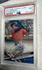 2017 Topps Clearly Authentic Alex Bregman RC Auto /25 Blue PSA 9 Pop Of 1