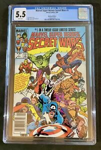 Marvel Super Heroes Secret Wars #1 (1984) 🌟CGC 5.5🌟 Rare Key Newsstand Issue