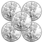 1 oz American Silver Eagle Coin (Random Year - Lot of 5)
