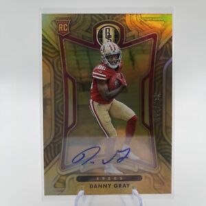 2022 Panini Gold Standard Danny Gray Rookie Autographs Auto RC #105/199 49ers