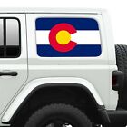 Colorado State Flag Side Windows Printed Perforated Decal Fits 2007-24 Wranglers
