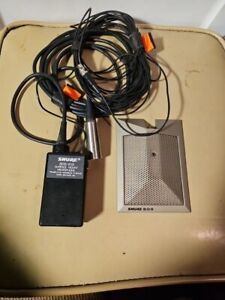 Shure 809 Omnidirectional Surface Condenser Microphone W/ Pre Amplifier & pouch