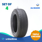 Set of (4) Used 235/60R18 Michelin Defender LTX M/S 107H - 6.5/32