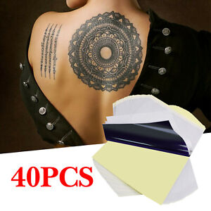 40pcs Tattoo Transfer Paper Stencil Carbon Thermal Tracing Hectograph Supplies