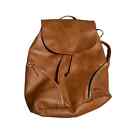 Brown Backpack Purse Pocketbook