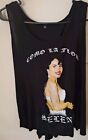 Selena Quintanilla Queen Of Tejano Short Sleeve Dressy Shirt Size X Large Black