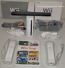 Wii Console White Controller Official_GameCube_PLAY game OEM Bundle lot TESTED