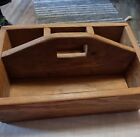 Vintage Handmade Wooden Tool Box Caddie Carrier