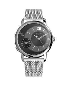 Men Swiss Fashion Quartz Watch Adriatica A8146.5166Q Grey Dial