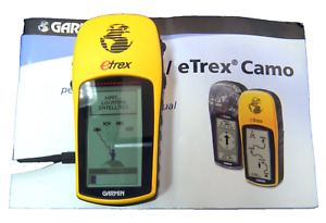 Garmin eTrex Camo Personal Navigator Yellow 12 Channel Handheld GPS WORKING!
