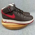 Nike Air Force 1 Mid 07 Players Shoes Mens Size 10.5 Brown Sneakers Leather Gym