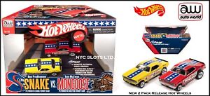 Auto World (2-PACK) Hot Wheels Snake VS Mongoose 4 Gear Chassis SC2PK001
