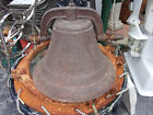 Antique Cast Iron plantation Dinner Bell with up right yoke, NO. C  RARE