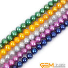 Natural 8-9mm Round Freshwater Pearl Gemstone Loose Beads For Jewelry Making 15
