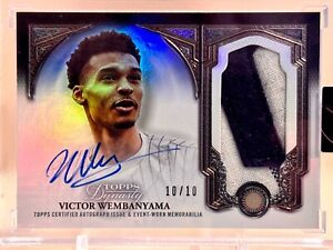2023 Topps Dynasty Victor Wembanyama Patch Auto Relic 10/10 First Pitch WEMBY