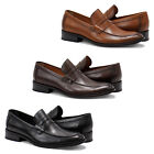Men's Classic Loafer Shoes Hakki Paola Leather Slip On Penny Dress Shoes NEW